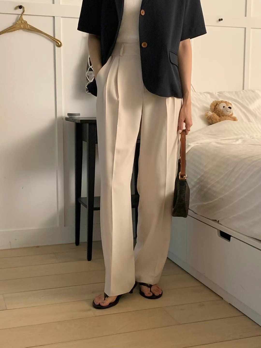 O SENSE-오센스-T直郵韓國代購女裝新款職業推薦正裝褲西褲LE VAIR正裝褲/西褲