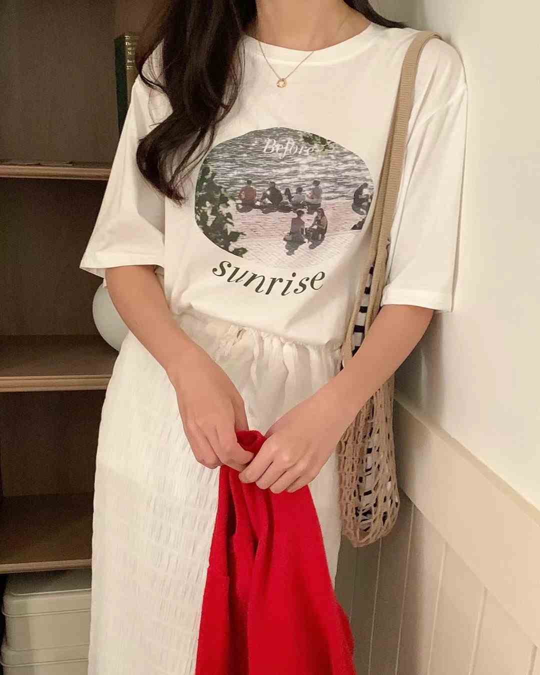 FEVER韓國直郵女裝新款人氣休閑真品24春夏熱賣時尚推薦T恤FEVERT恤