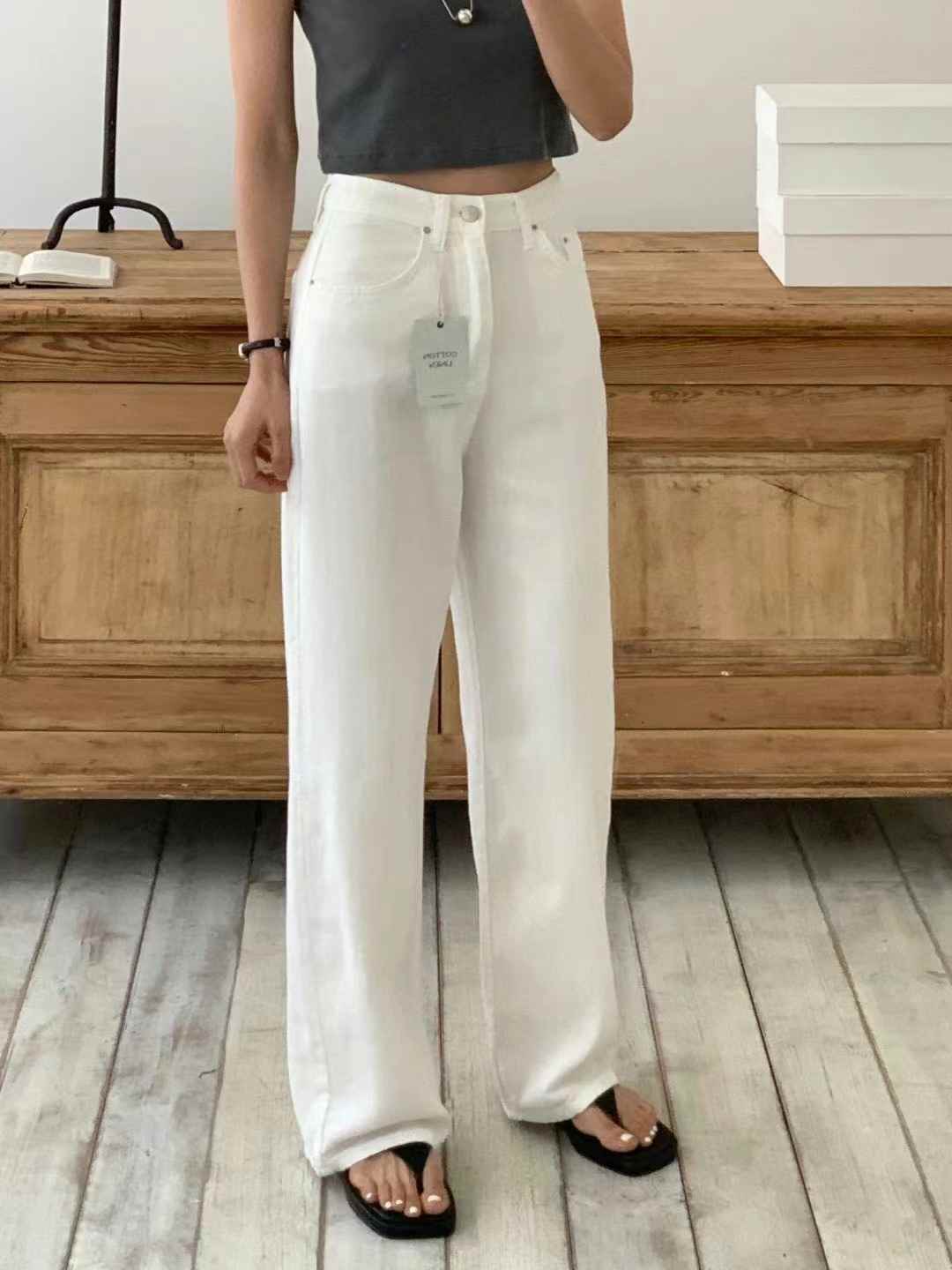 MISSJEAN韓國直郵東大門代購女裝新款職業人氣推薦熱賣牛仔褲MISSJEAN牛仔褲