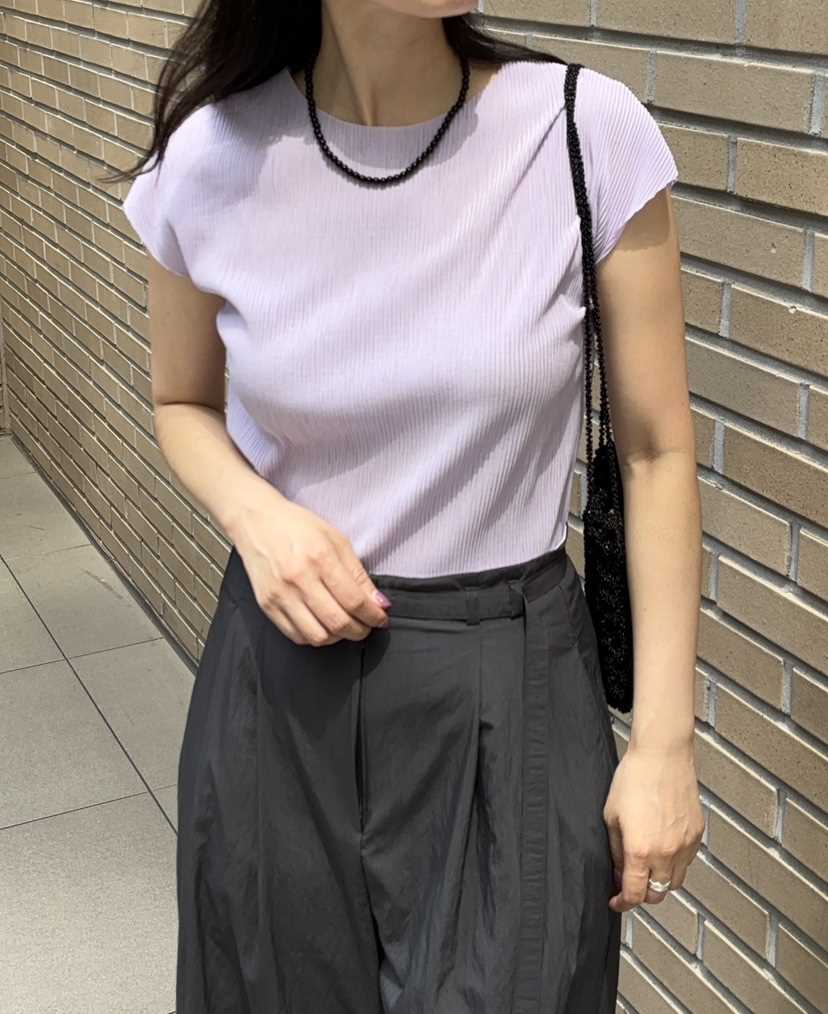 Sendtwo韓國直郵東大門代購女裝新款人氣推薦真品24春夏T恤褶皺SENDTWOT恤