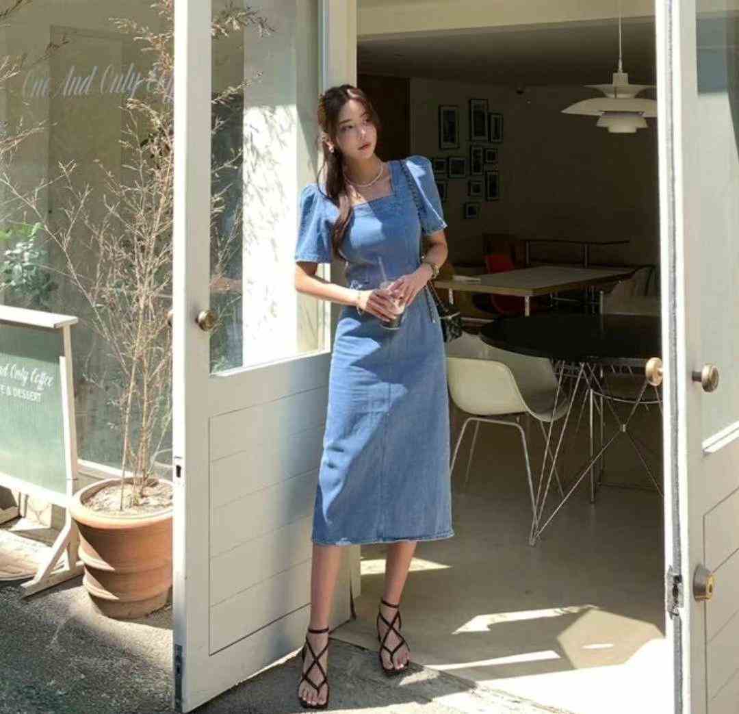 MOVEMENT韓國直郵女裝新款職業人氣推薦24春夏連衣裙修身MOVEMENT連衣裙