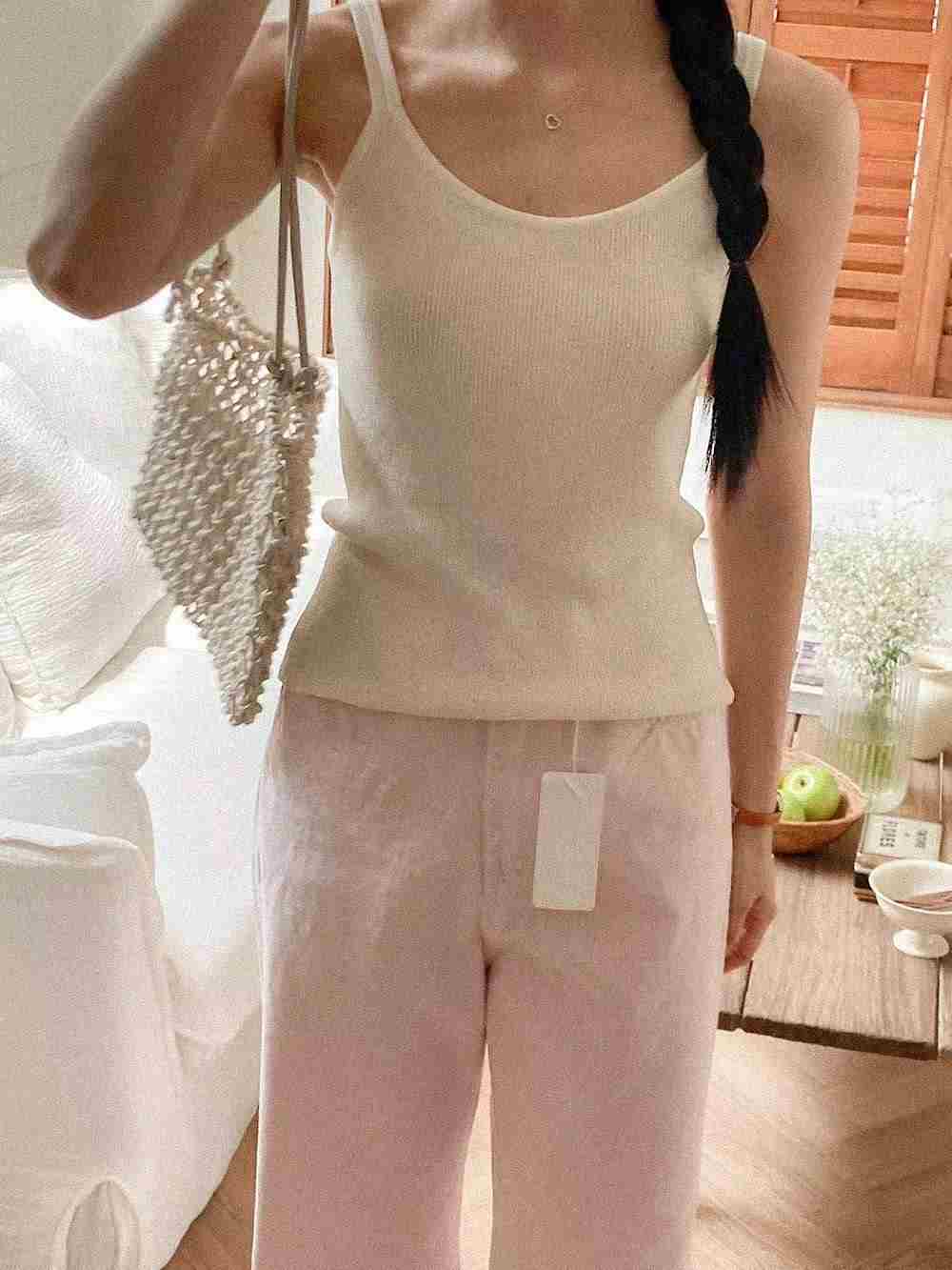 TAHITI-타히티-T/LONER韓國直郵女裝新品24春夏吊帶背心TAHITI/LONER吊帶/背心