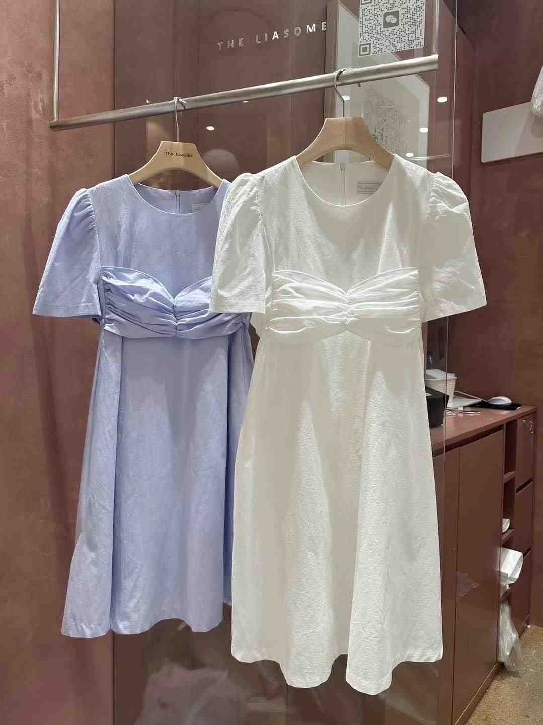 THE LIASOME韓國直郵女裝新品時尚24春夏休閑職業連衣裙THE LIASOME連衣裙