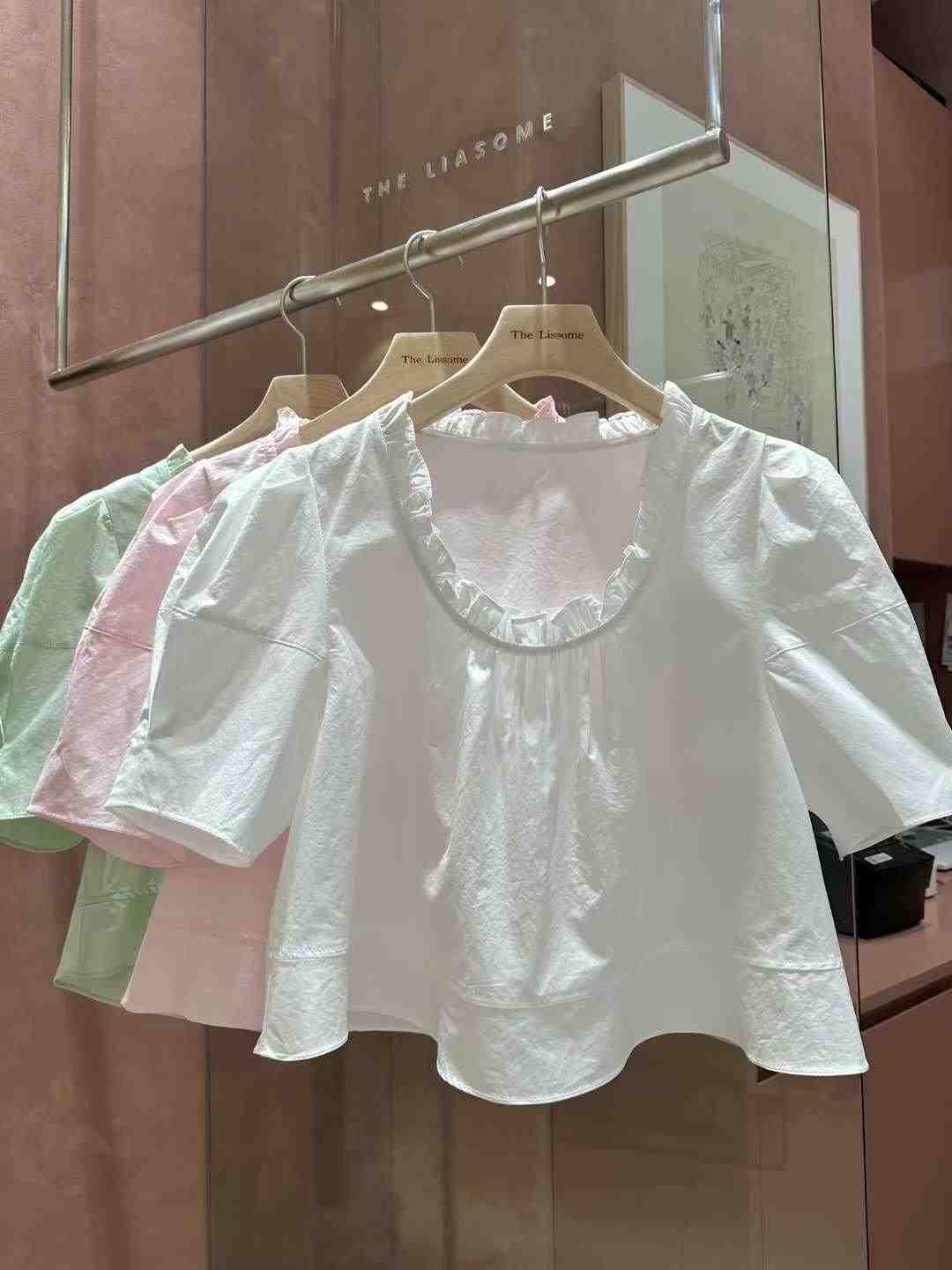 THE LIASOME韓國直郵東大門代購女裝新品人氣熱賣襯衫蕾絲衫THE LIASOME襯衫/蕾絲衫