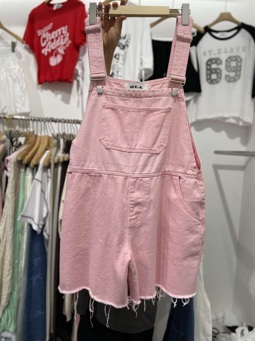 OLA直郵韓國代購女裝新品時尚真品推薦休閑人氣職業熱賣背帶褲mellor/OLA背帶褲