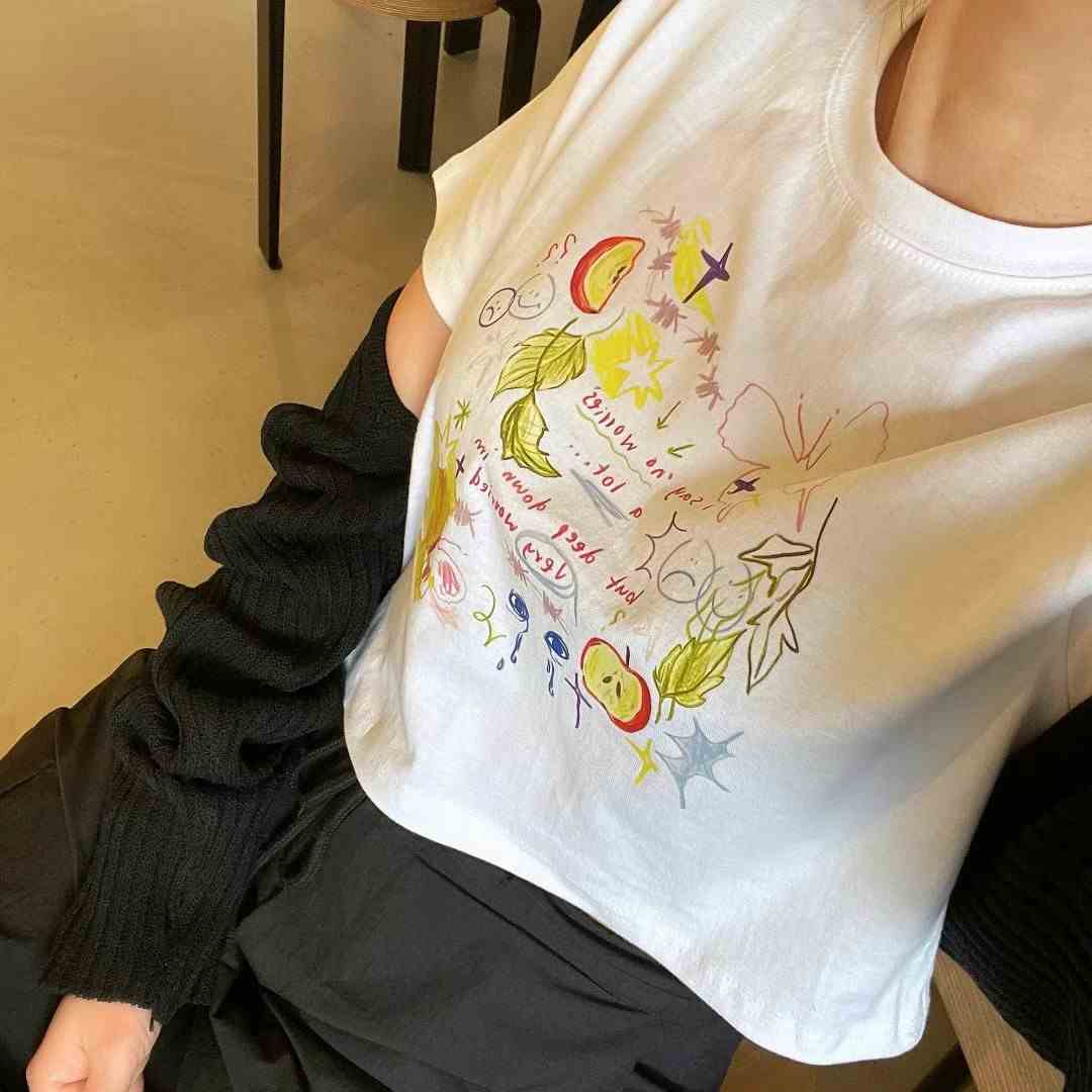 REBORN韓國直郵女裝新款熱賣職業推薦時尚休閑真品24春夏T恤REBORNT恤