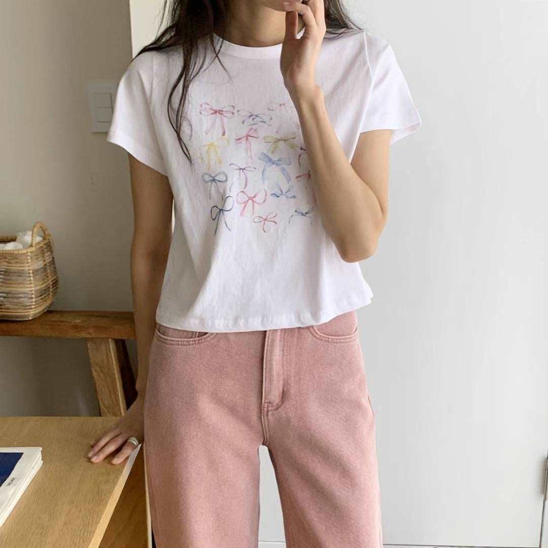 BLUSHER直郵韓國代購女裝新品職業時尚熱賣人氣24秋夏T恤BLUSHERT恤