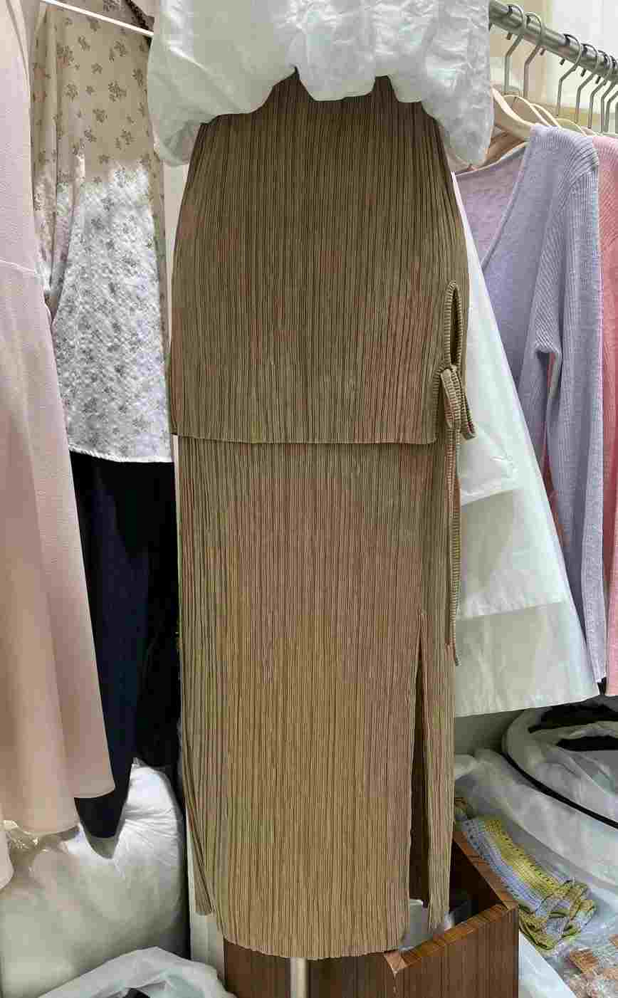 PALPAL直郵韓國代購女裝新品24春夏休閑真品職業時尚長裙PALPAL長裙