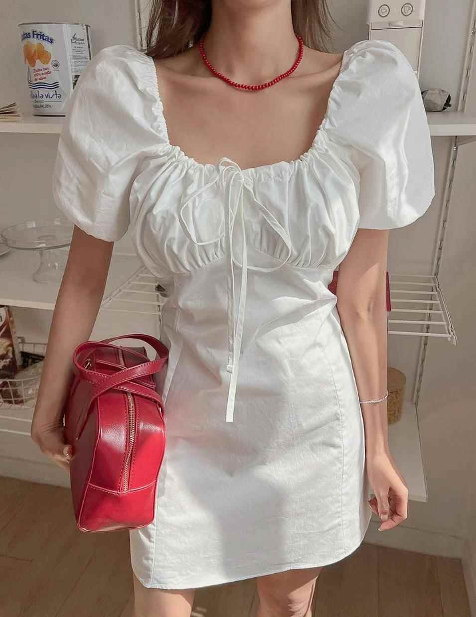 LAURENT韓國直郵東大門代購女裝新品24春夏人氣職業連衣裙LANEWOOD連衣裙