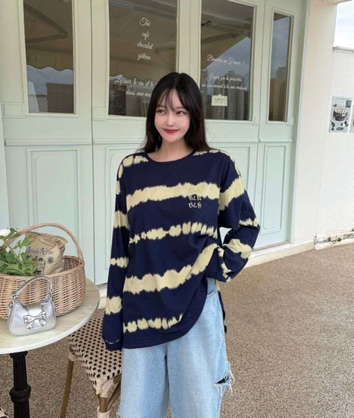 MARS韓國直郵東大門實拍女裝新款推薦24秋夏休閑職業長袖T恤mars長袖T恤