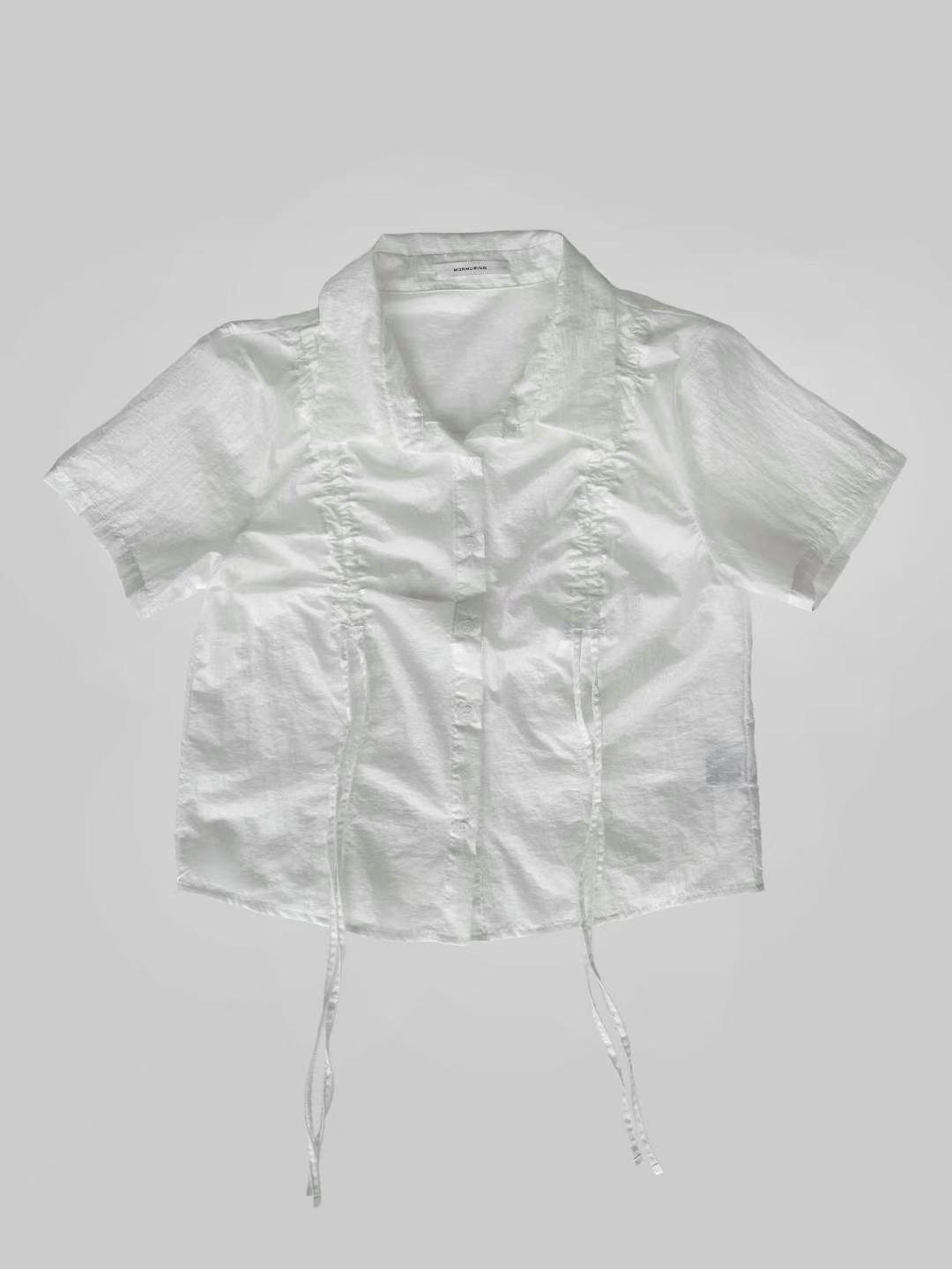 MURMURING-머머링-T韓國直郵女裝新款真品24秋夏襯衫蕾絲衫MURMURING襯衫/蕾絲衫