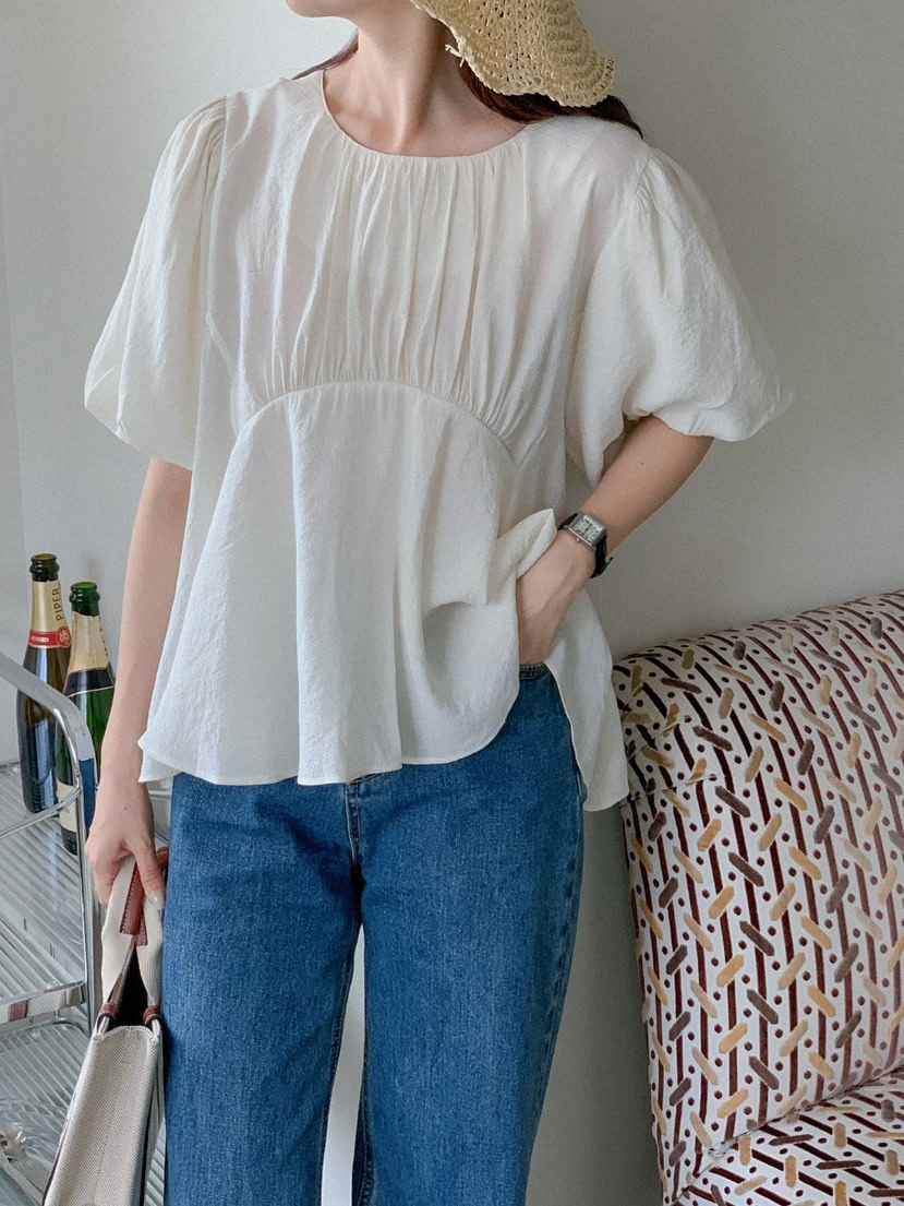 I BLLE韓國直郵東大門實拍女裝新品24春夏職業襯衫蕾絲衫I BLLE襯衫/蕾絲衫