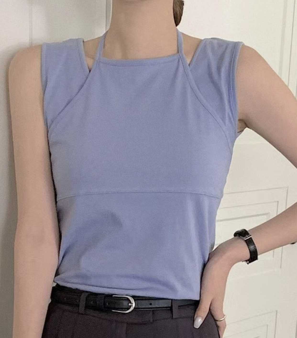 NEED MORE韓國直郵女士新品推薦休閑熱賣職業人氣吊帶背心NEED MORE吊帶/背心