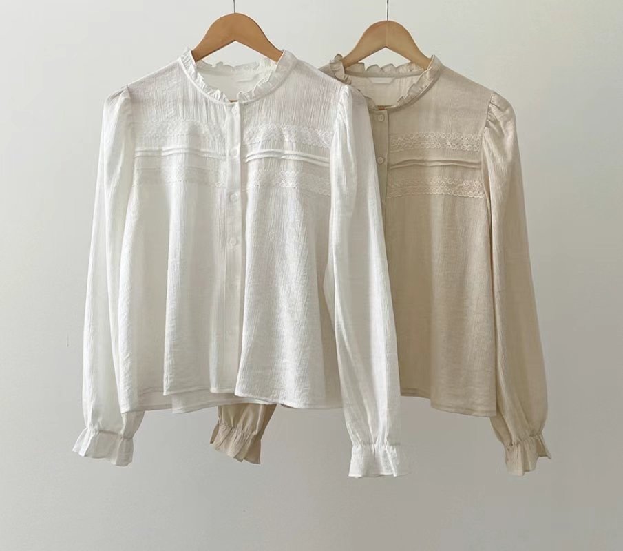ON-NI-언니-T韓國直郵東大門代購女士新品時尚襯衫蕾絲衫ON-NI襯衫/蕾絲衫