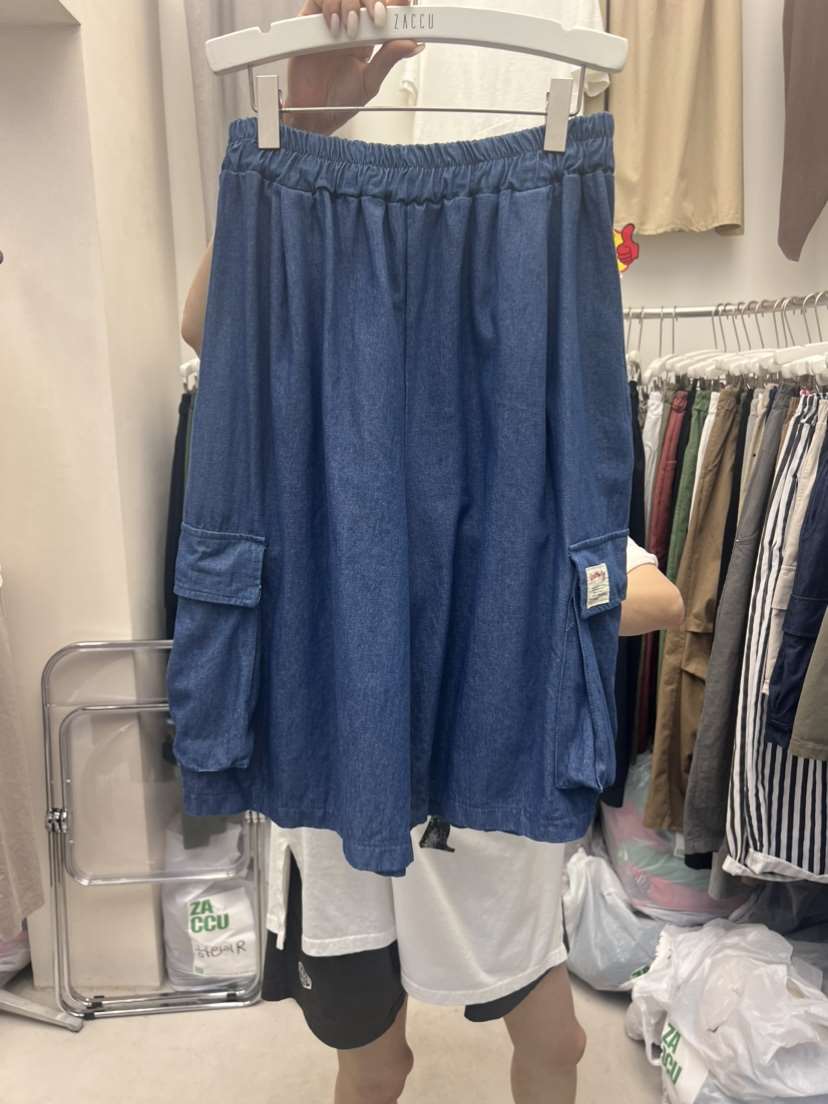 ZACCU韓國直郵東大門代購女裝新品休閑24春夏短褲牛仔布口袋ZACCU短褲