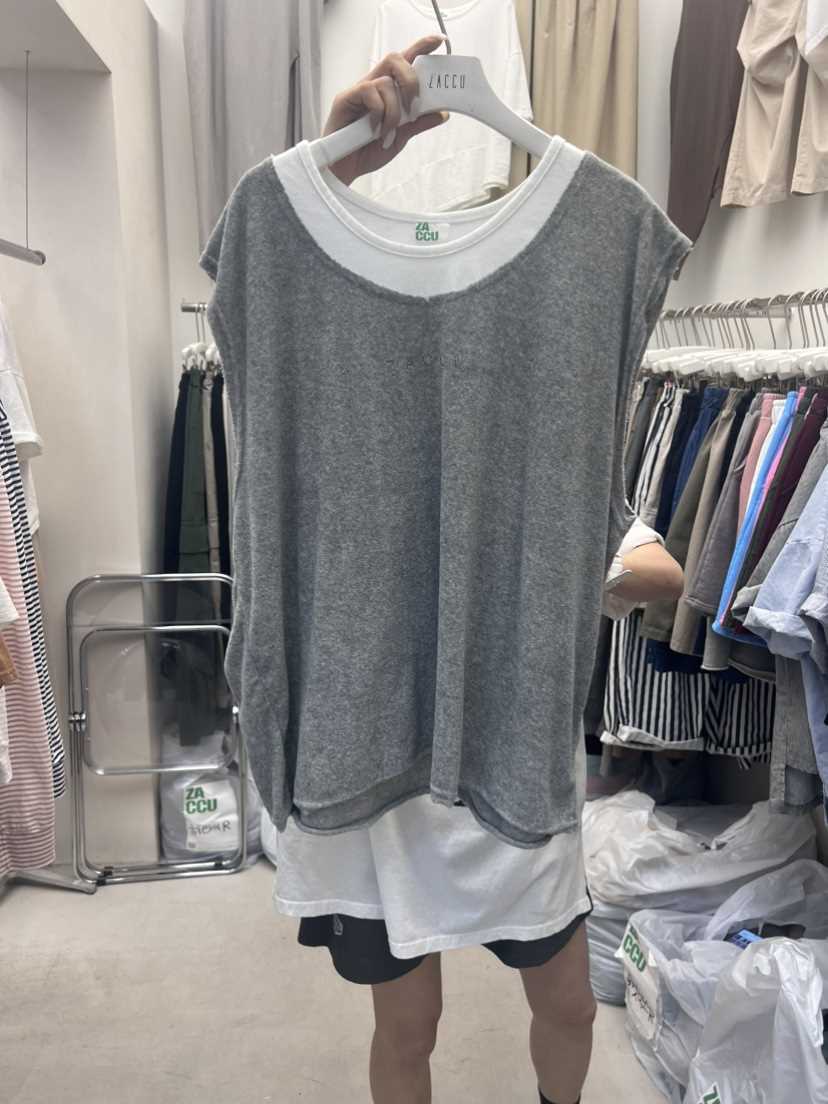 ZACCU韓國直郵東大門代購女裝新品推薦真品24春夏吊帶背心ZACCU吊帶/背心
