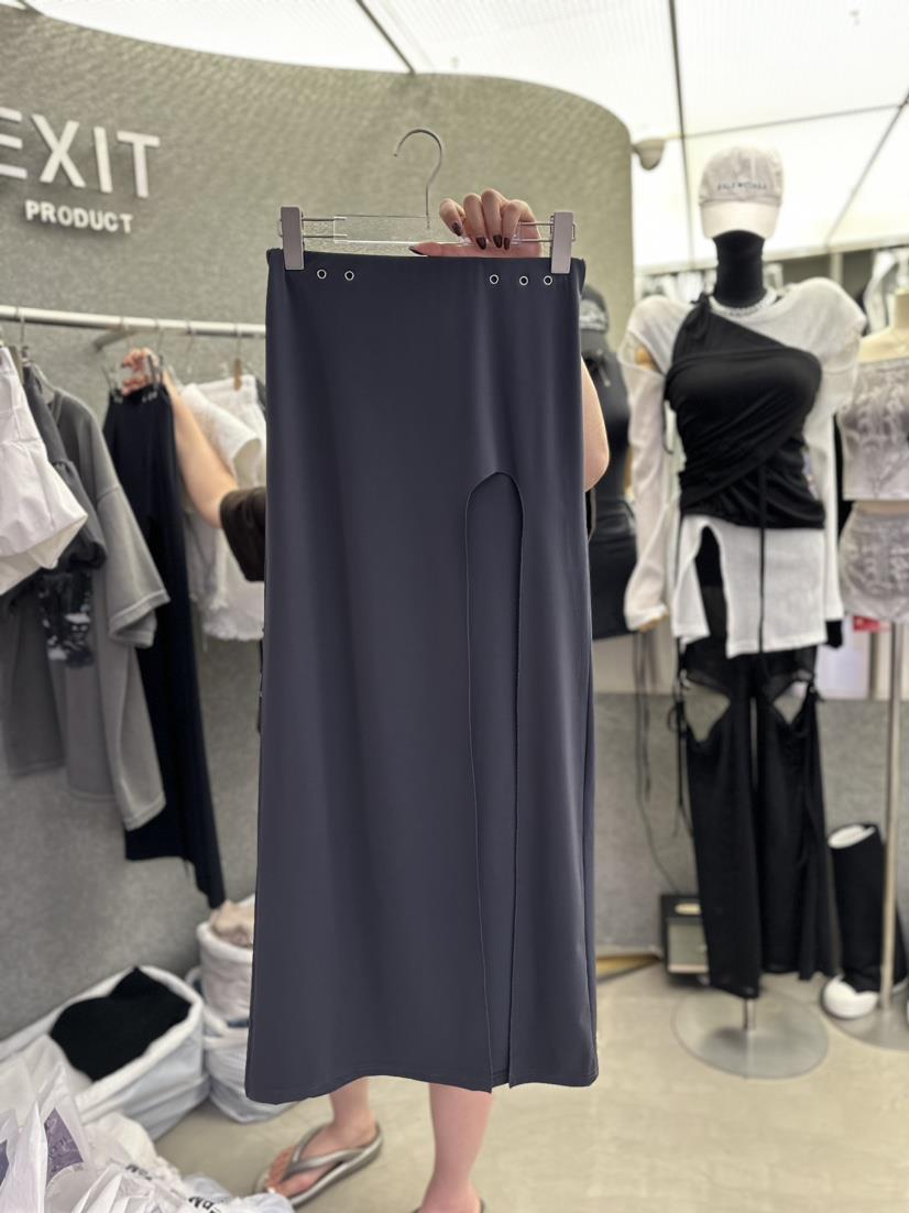 EXIT直郵韓國代購女裝新品職業熱賣24春夏真品時尚推薦長裙EXIT長裙