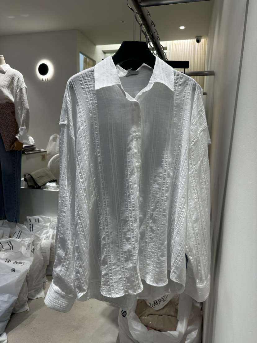 LIL直郵韓國代購女裝新品24春夏職業真品時尚熱賣襯衫蕾絲衫LIL襯衫/蕾絲衫