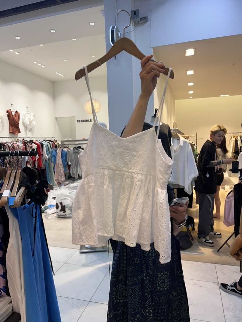 SUISUI韓國直郵東大門代購女士新款真品時尚熱賣吊帶背心蕾絲SUISUI吊帶/背心