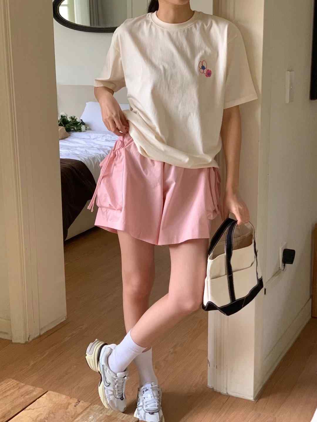 SALT.B韓國直郵女士新款休閑24秋夏推薦真品時尚T恤刺繡SALT.BT恤