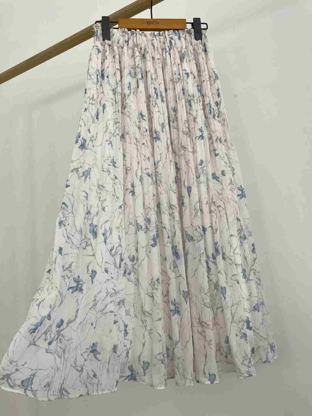 ERICA直郵韓國代購女裝新品時尚職業24春夏真品熱賣長裙流蘇ERICA長裙