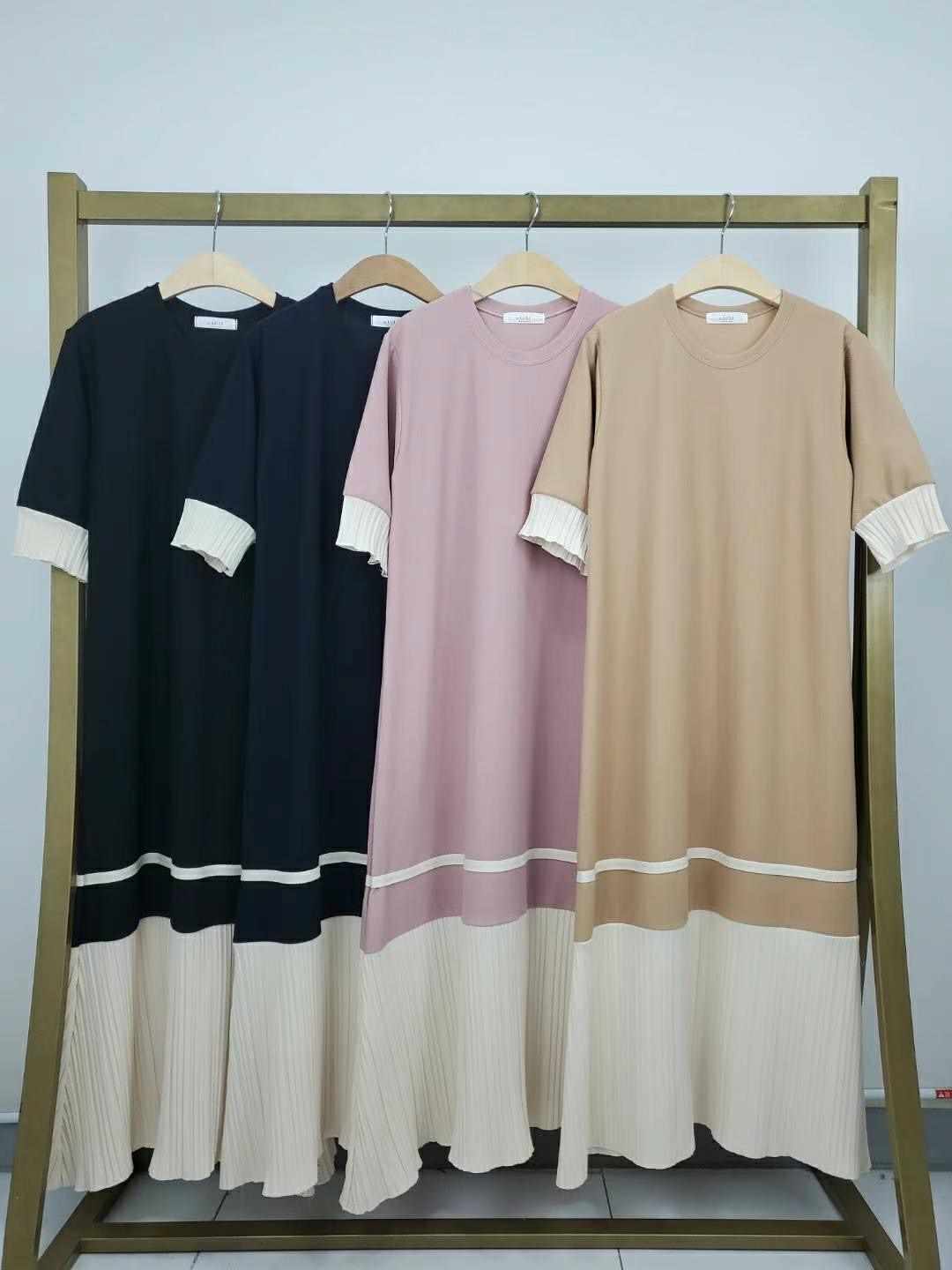 LULI韓國直郵東大門代購女裝新款熱賣推薦人氣休閑連衣裙百褶LULI連衣裙
