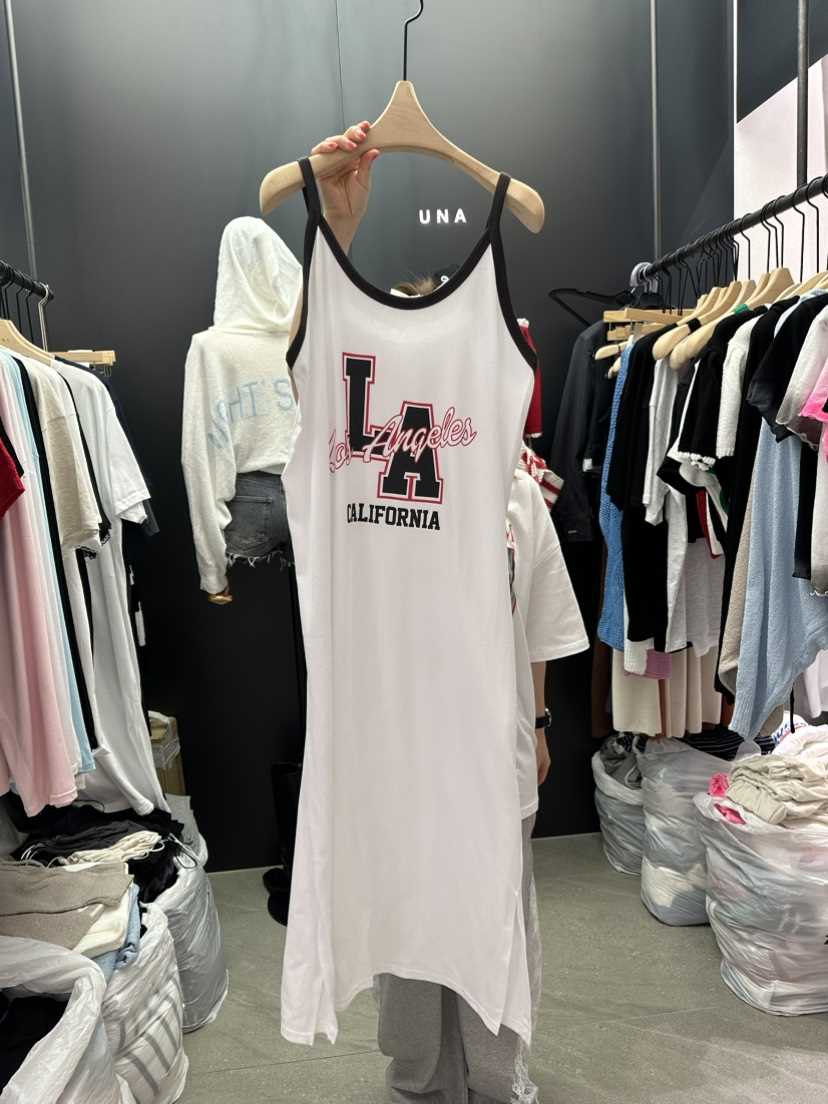 UNA韓國直郵女裝新品熱賣24春夏推薦真品時尚休閑職業連衣裙THEMAY/UNA連衣裙