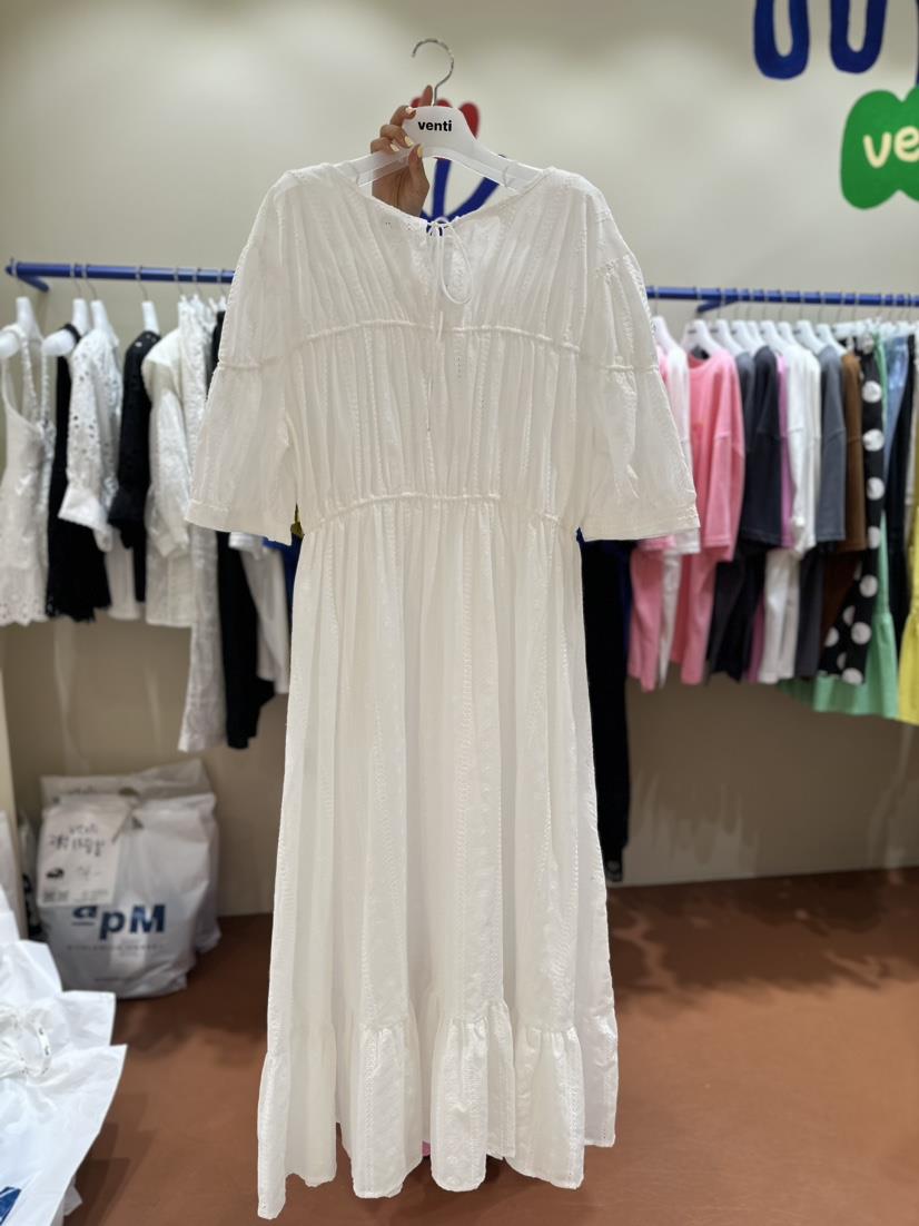 Venti韓國直郵女裝新款24春夏休閑人氣職業熱賣時尚連衣裙VENTI連衣裙