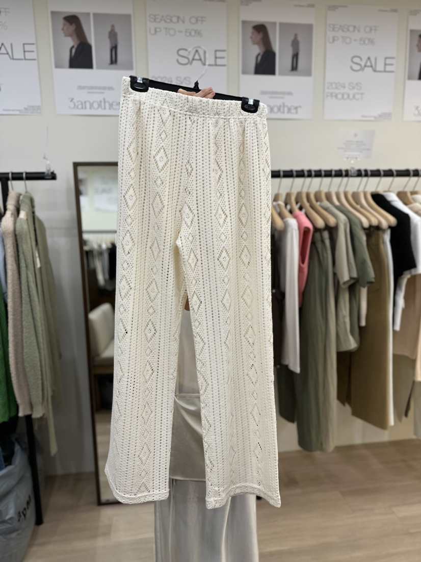 3 another韓國直郵東大門代購女裝新品人氣時尚休閑褲蕾絲3 ANOTHER休閑褲