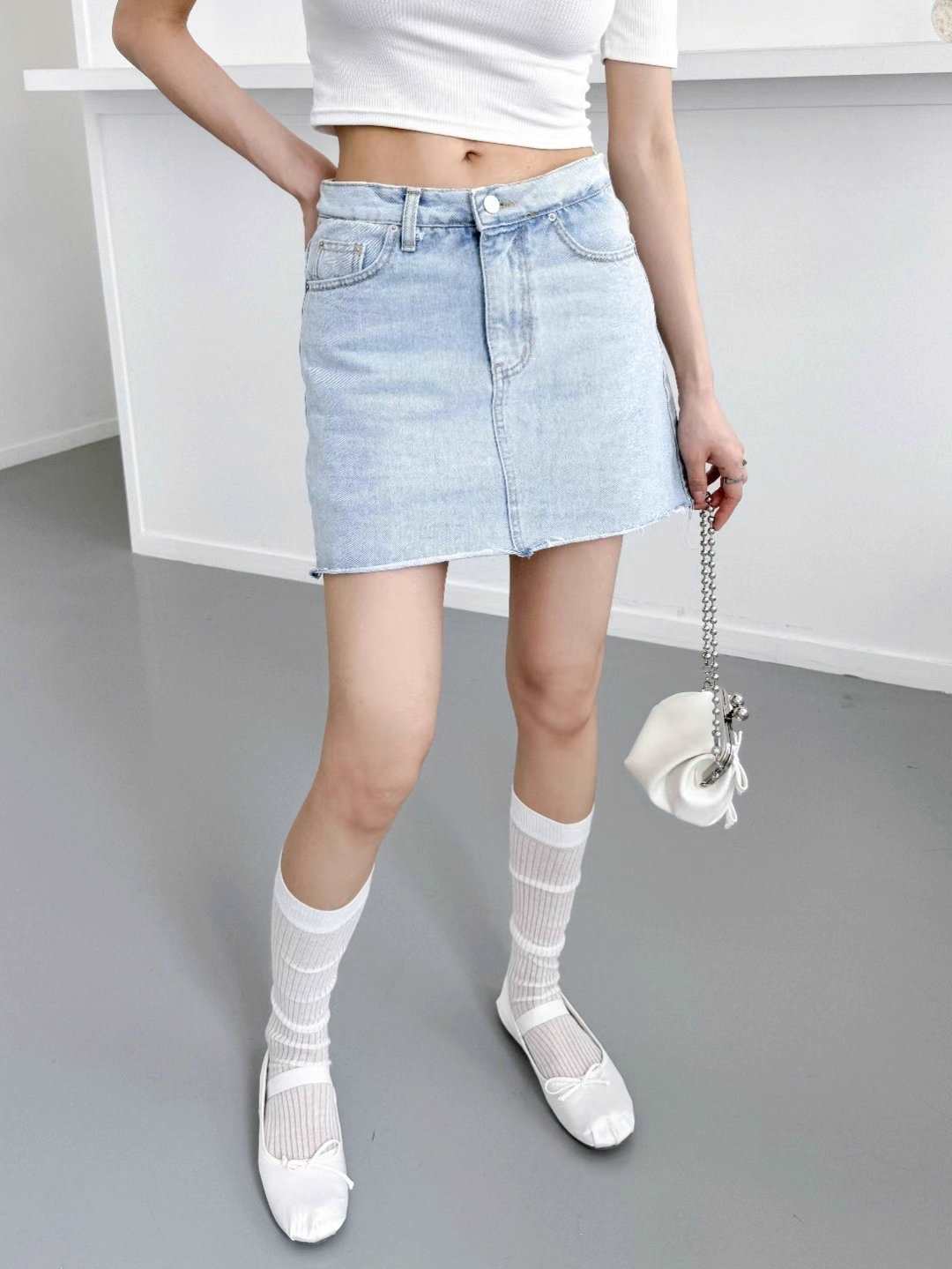 DOUBLEM韓國直郵東大門實拍女裝新款休閑職業熱賣時尚推薦裙褲DOUBLEM裙褲