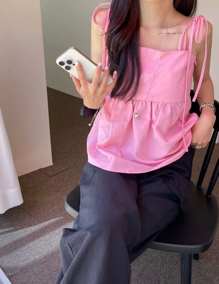 BYRING韓國直郵東大門代購女裝新款休閑推薦熱賣時尚吊帶背心BYRING吊帶/背心