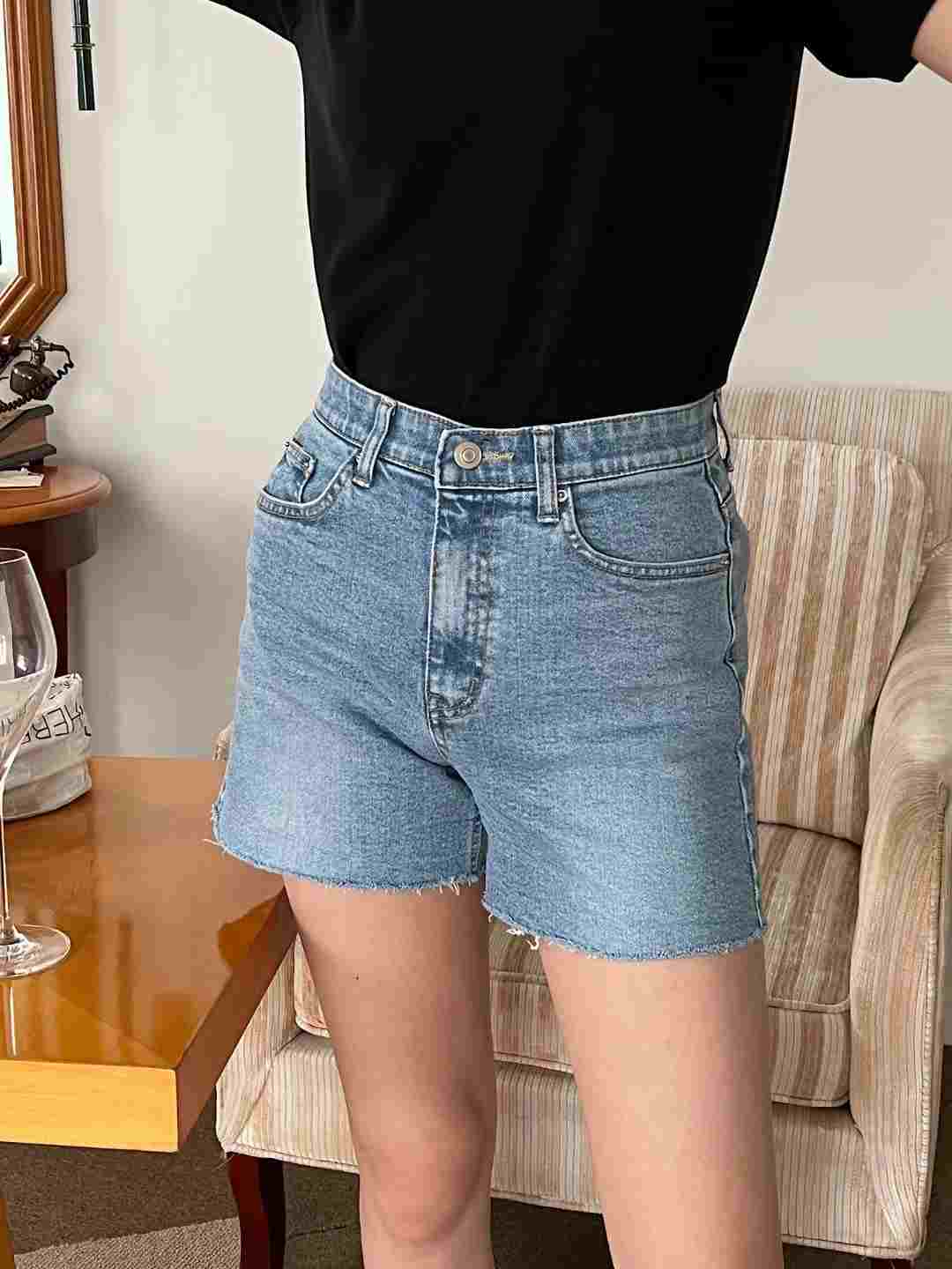 DOUBLEM直郵韓國代購女裝新款時尚人氣職業休閑24春夏短褲DOUBLEM短褲