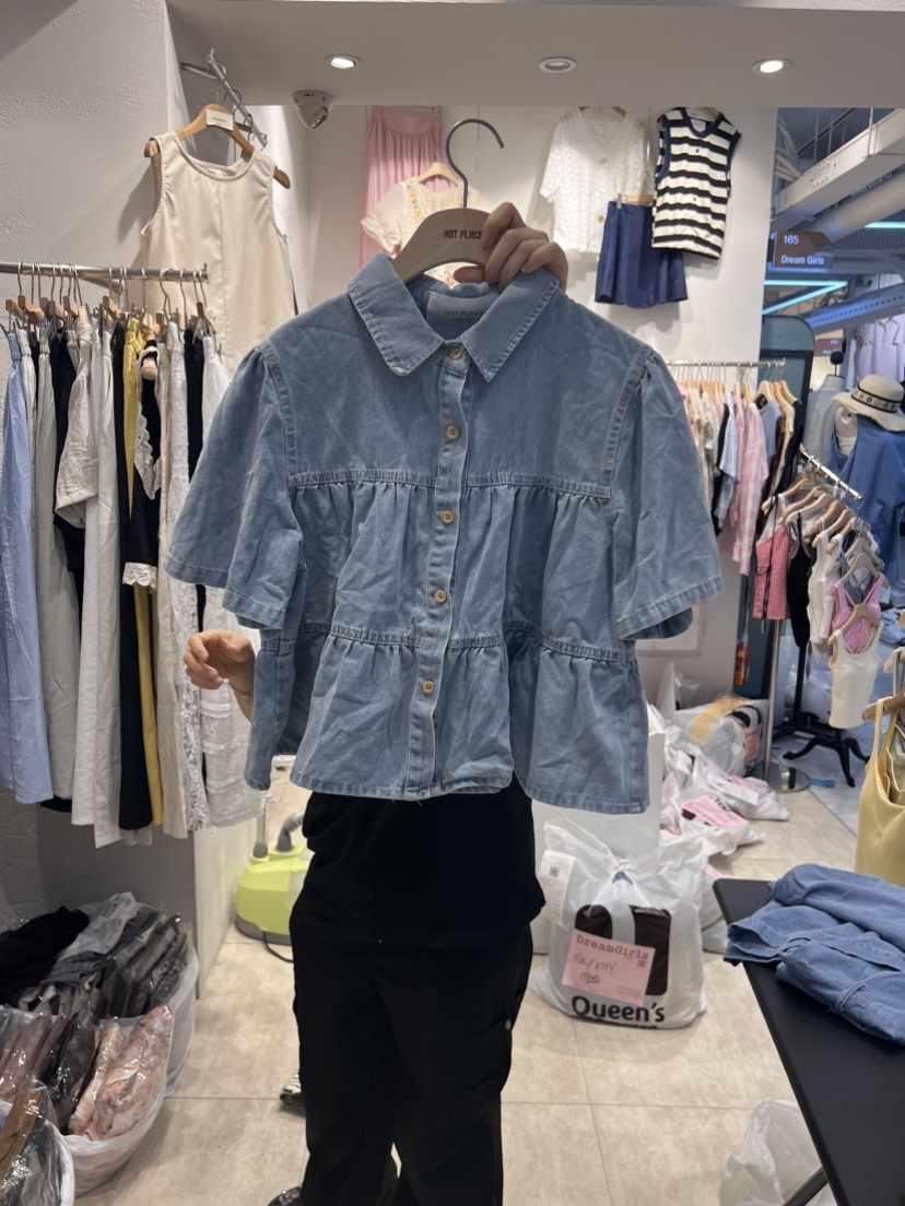 HOT PLACE/DREAM GIRIS韓國直郵東大門代購女裝新品職業襯衫蕾絲衫空襯衫/蕾絲衫