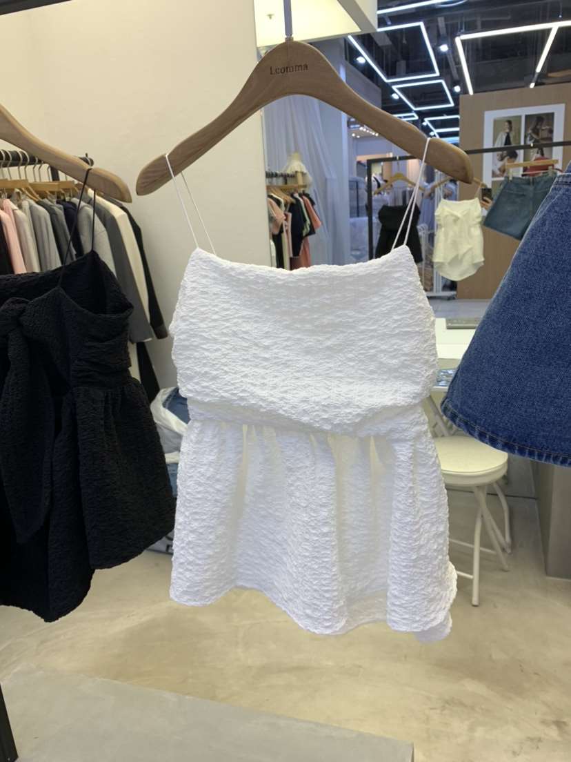 LCOMMA	直郵韓國代購女裝新品推薦人氣真品時尚24春夏吊帶背心LCOMMA吊帶/背心