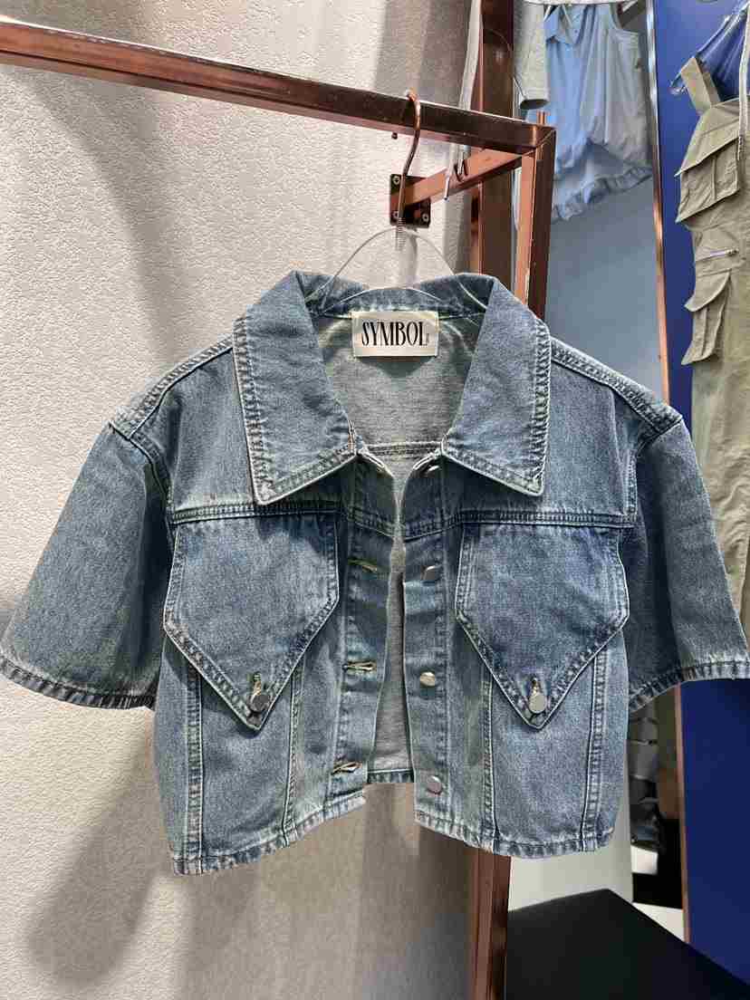 SYMBOL直郵韓國代購女裝新品職業熱賣推薦人氣24春夏夾克口袋SYMBOL夾克