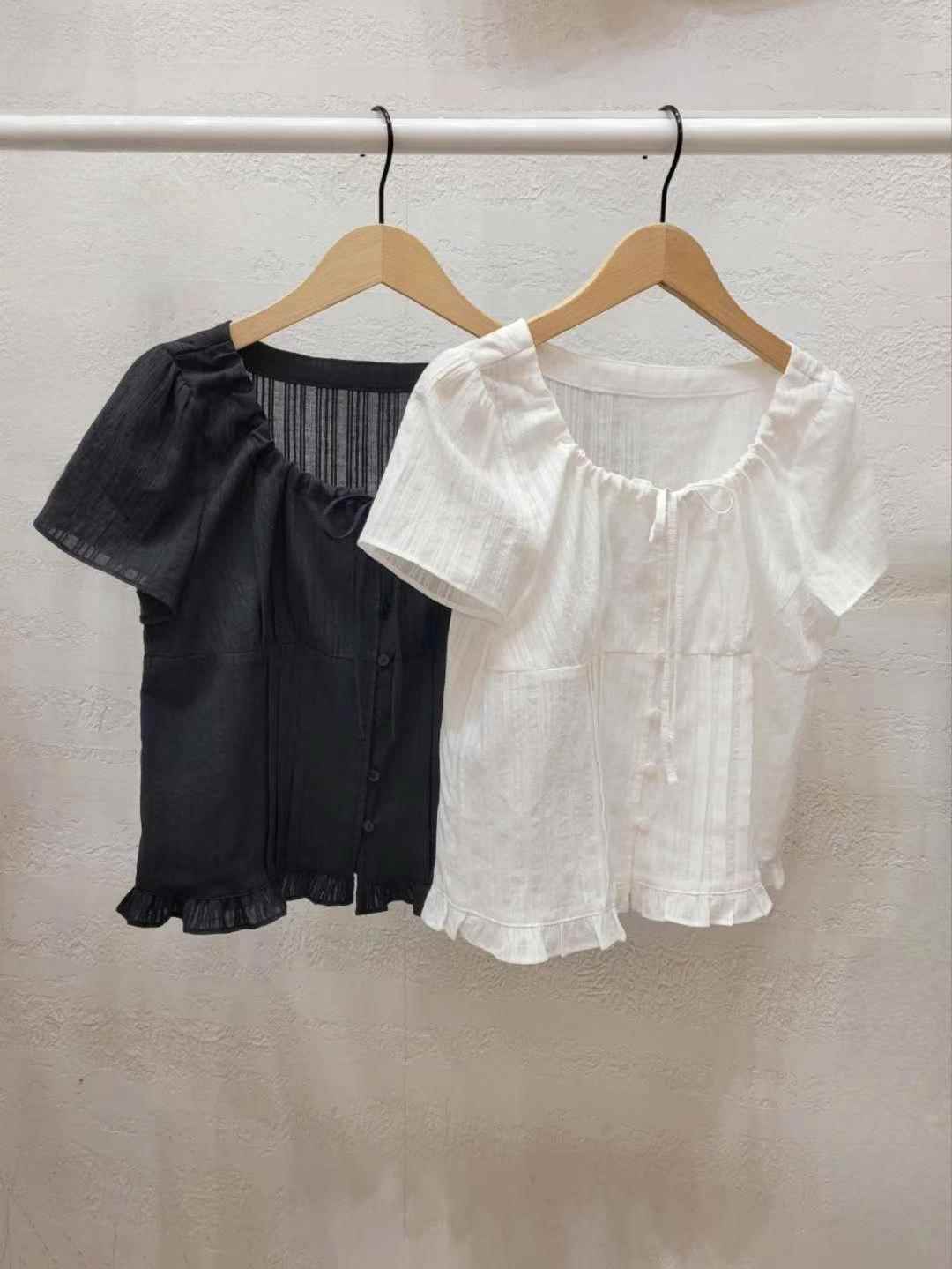J ME韓國直郵東大門實拍女裝新品職業24春夏真品襯衫蕾絲衫J ME襯衫/蕾絲衫