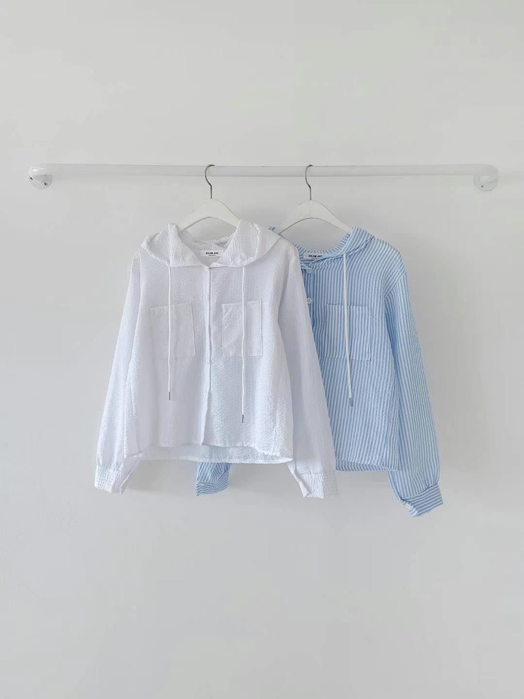 KKANN-JUU韓國直郵女裝新品休閑真品時尚職業推薦襯衫蕾絲衫ELROI-2件起襯衫/蕾絲衫