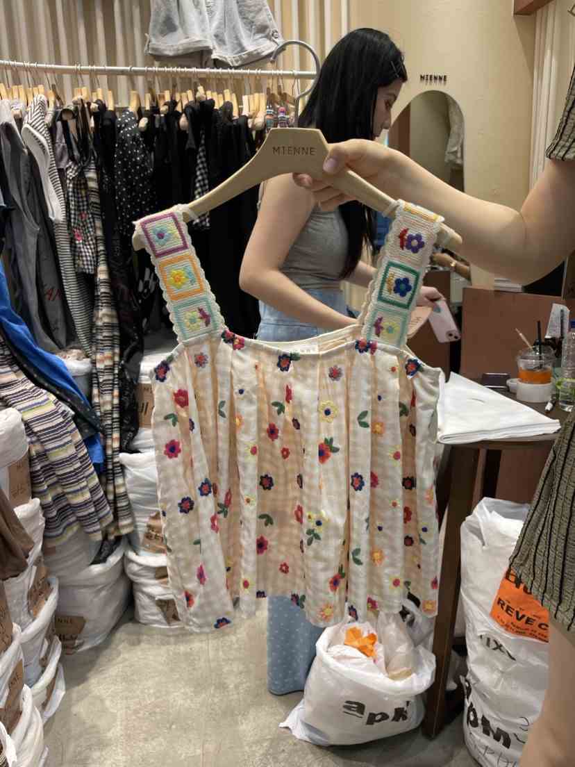 MIENNE韓國直郵東大門實拍女裝新品熱賣24春夏真品吊帶背心MIENNE吊帶/背心