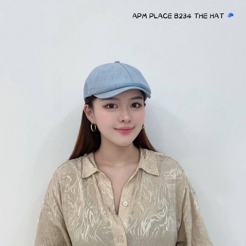 THE HAT直郵韓國代購女裝新品真品24春夏職業時尚帽子羅紋THE HAT帽子