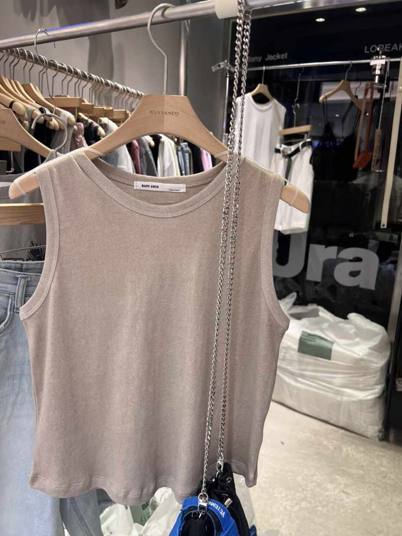 BANY ANCO韓國直郵東大門代購女裝新品推薦時尚真品吊帶背心BANY ANCO吊帶/背心