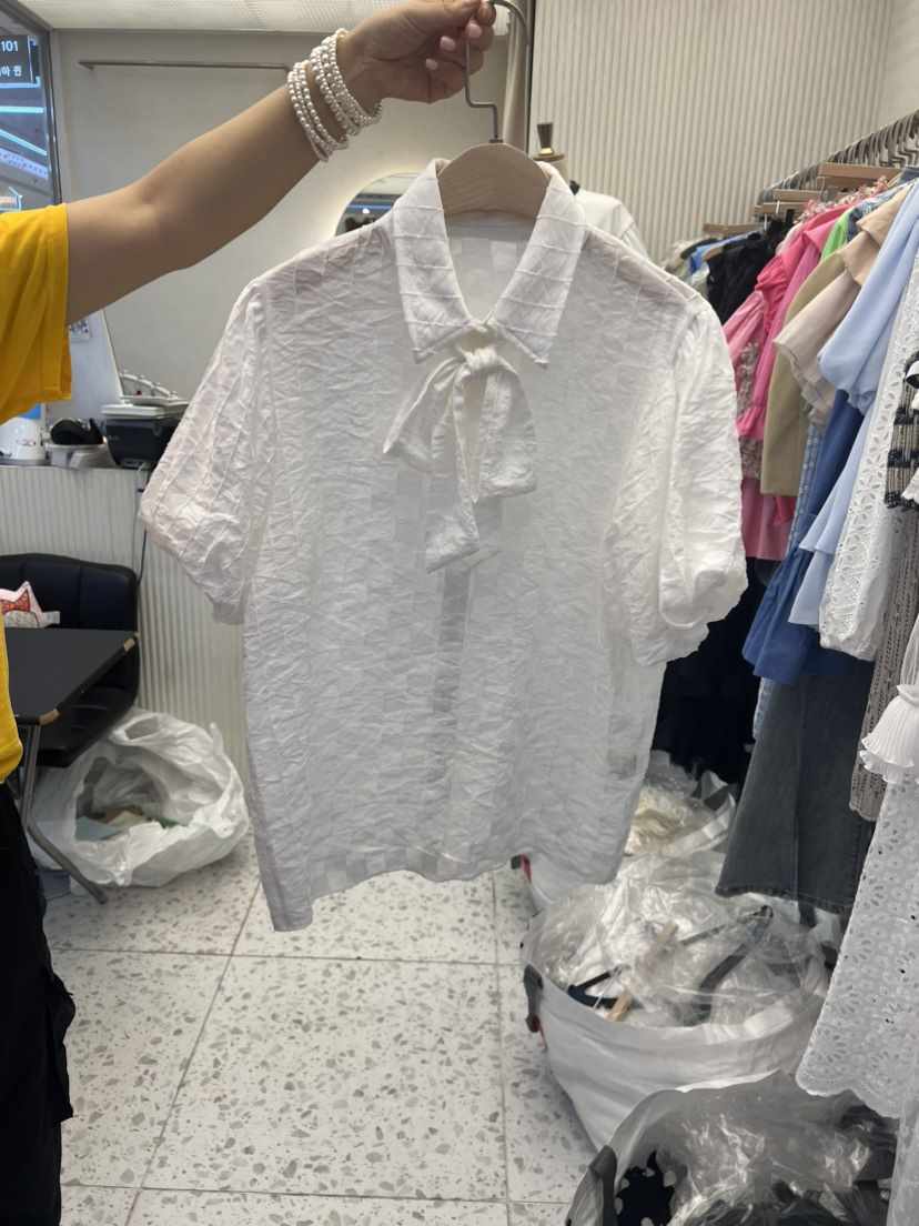 VICTORIA QUEEN韓國直郵女裝新款真品熱賣職業人氣襯衫蕾絲衫CAT.S襯衫/蕾絲衫