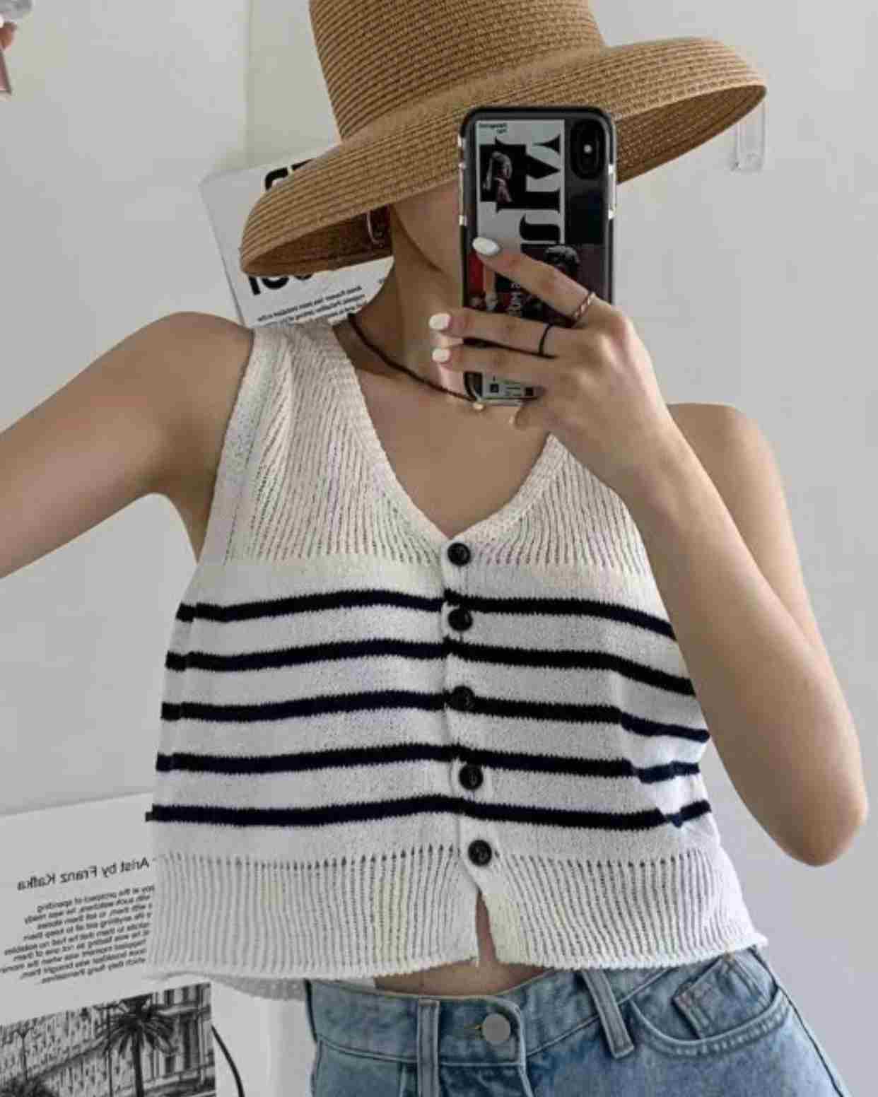 DEAR GRAY韓國直郵東大門實拍女裝新品時尚24春夏熱賣馬甲DEAR GRAY馬甲
