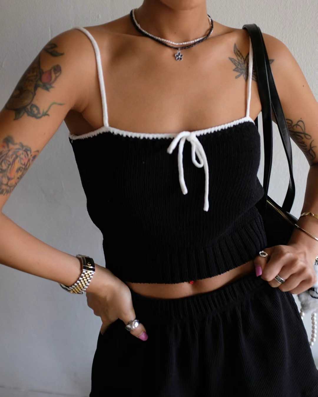 MINICLOSET韓國直郵東大門代購女裝新款職業時尚24春夏吊帶背心MINICLOSET吊帶/背心