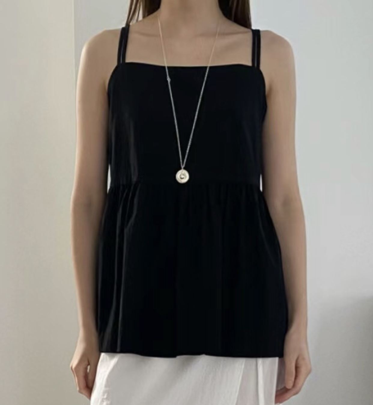 PEETS韓國直郵女裝新款職業休閑24春夏時尚人氣真品吊帶背心PEETS吊帶/背心