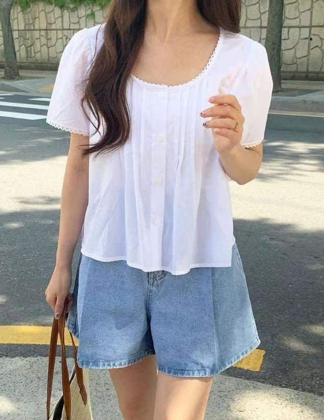 SOARE韓國直郵東大門實拍女裝新款推薦職業熱賣人氣襯衫蕾絲衫SOARE襯衫/蕾絲衫