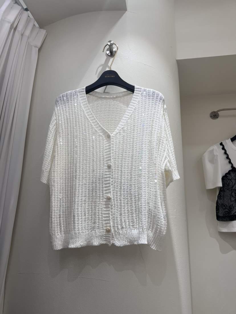 BIKINI韓國直郵女裝新款24春夏休閑真品時尚推薦職業針織衫BIKINI針織衫