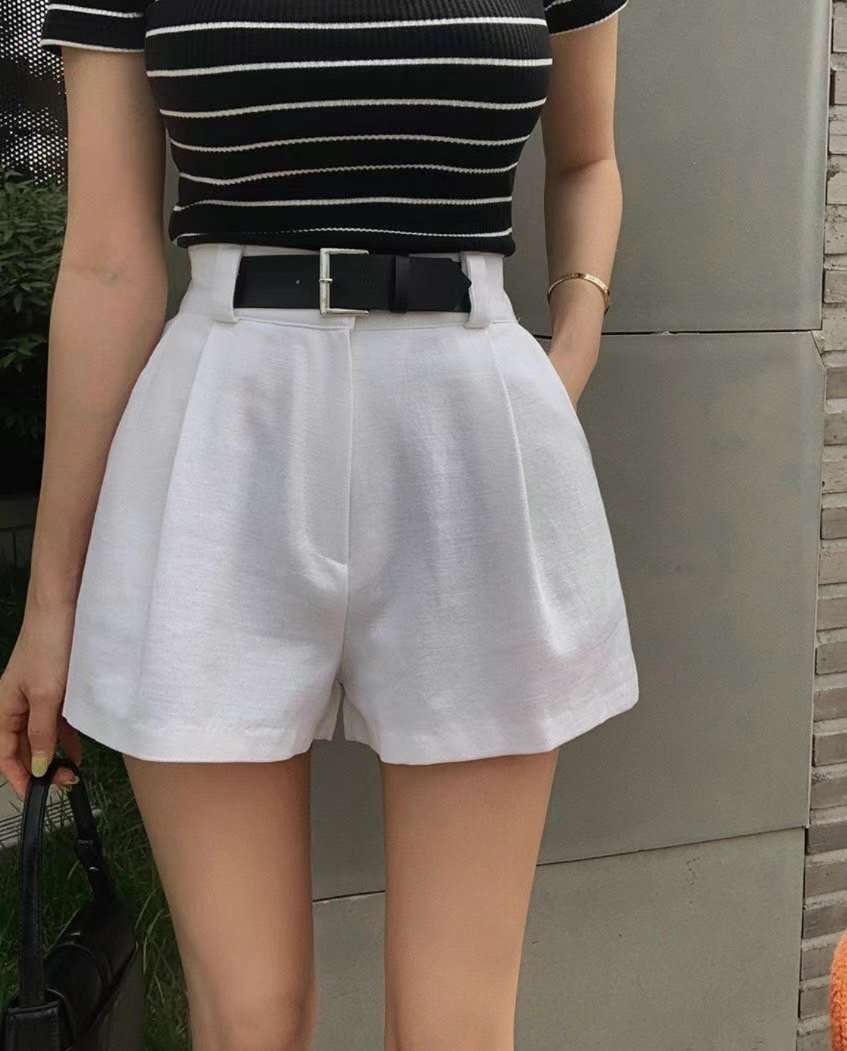 BLACK LINE韓國直郵東大門實拍女裝新款24春夏休閑推薦短褲BLACK LINE短褲