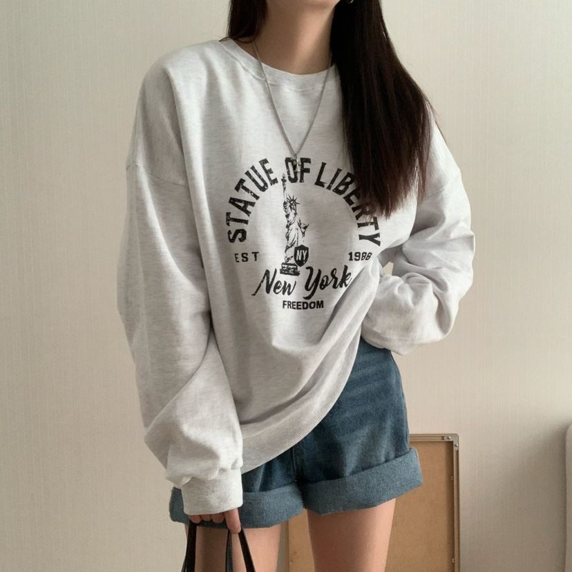 FROMJINI韓國直郵東大門實拍女裝新款推薦職業休閑熱賣衛衣FROMJINI衛衣