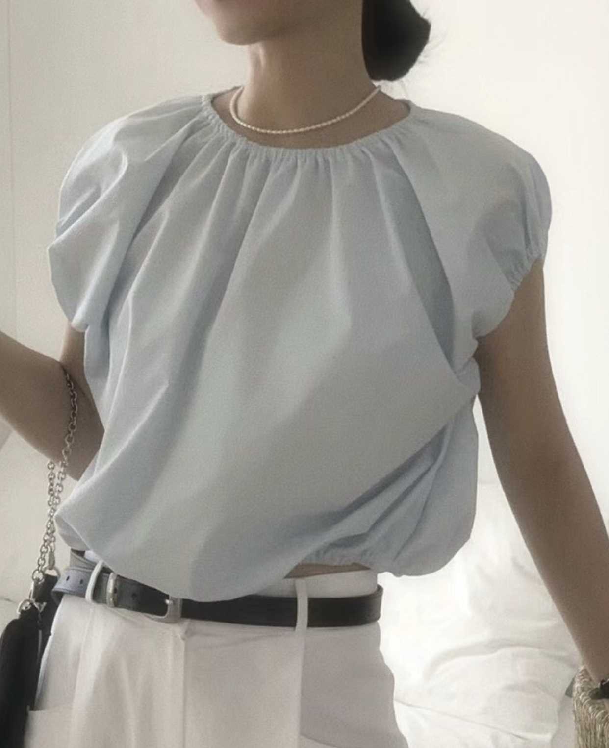 JEIIN直郵韓國代購女裝新品時尚熱賣24秋夏休閑襯衫蕾絲衫JEIIN襯衫/蕾絲衫