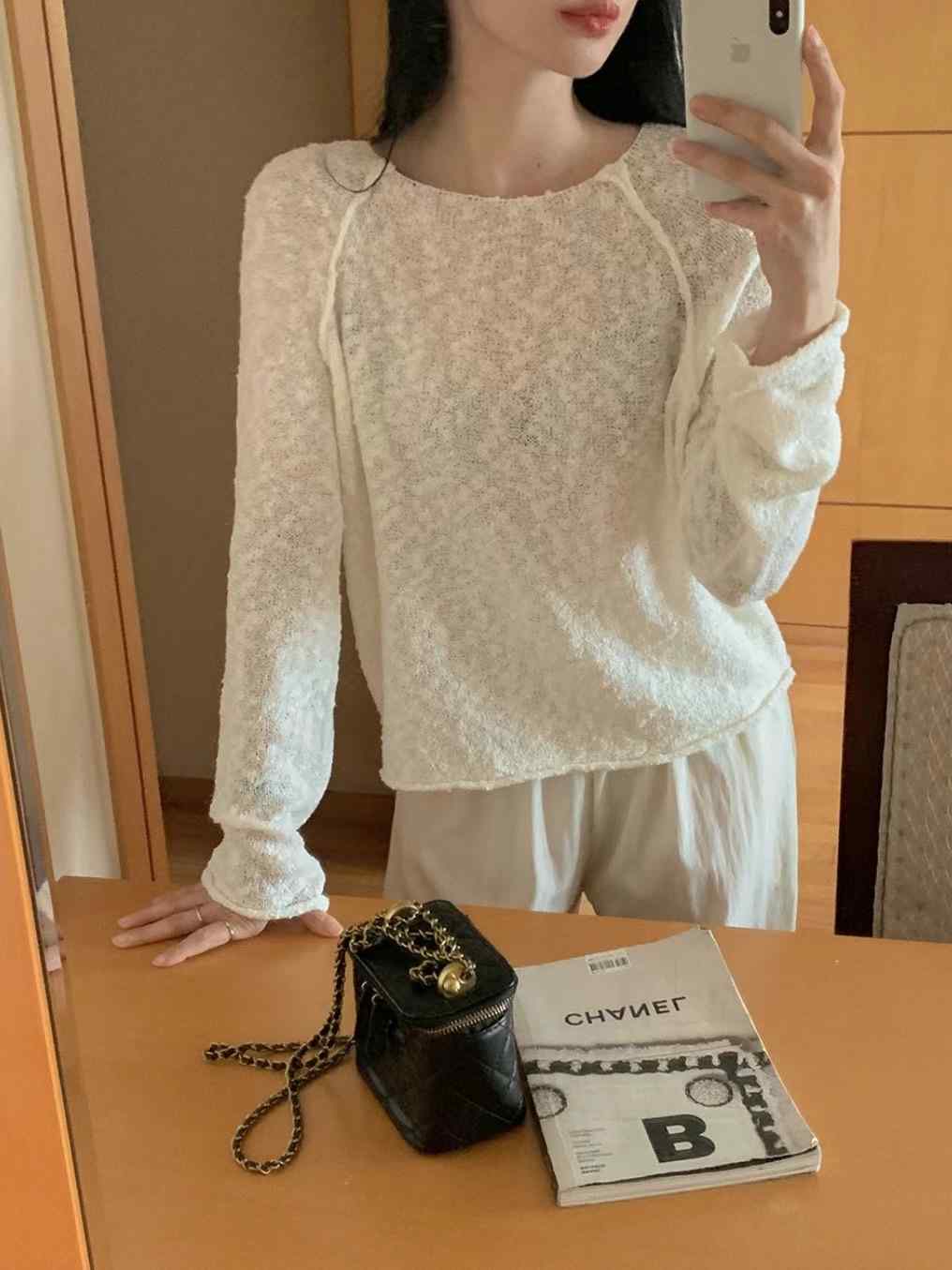 JEIIN韓國直郵女裝新品職業休閑推薦人氣熱賣真品24秋夏針織衫JEIIN針織衫